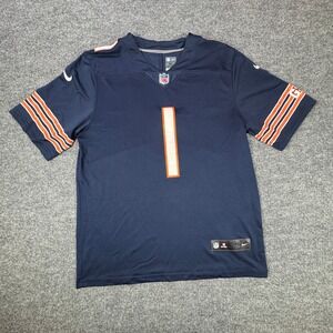 Chicago Bears Justin Fields #1 Nike Jersey Mens XL On Field Navy Orange White